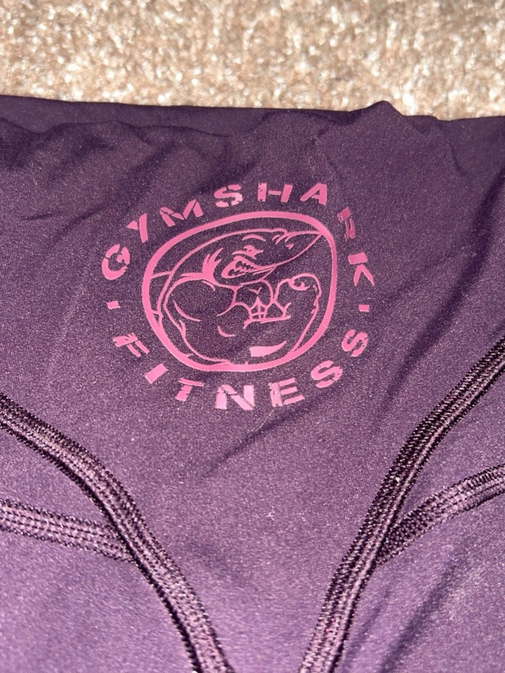 Gymshark Purple Sports Brief with Pink Logo